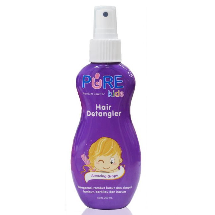 Pure Kids Hair Detangler Spray / Vitamin Rambut Anak - 200ml (Tersedia varian aroma)