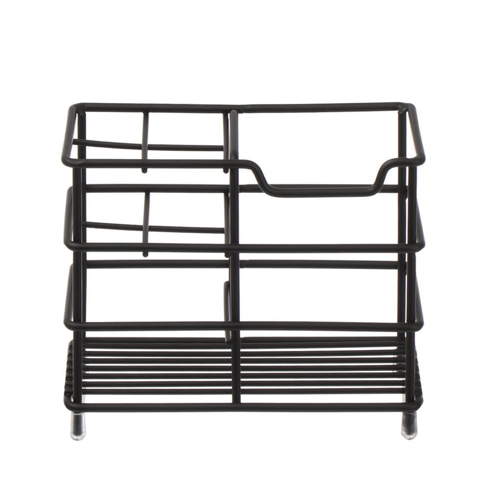 CHOOKYY Tempat Sikat Gigi Multi Fungsi Kosmetik Susun Stainless Steel Tahan Karat Organizer Dapur Berdiri