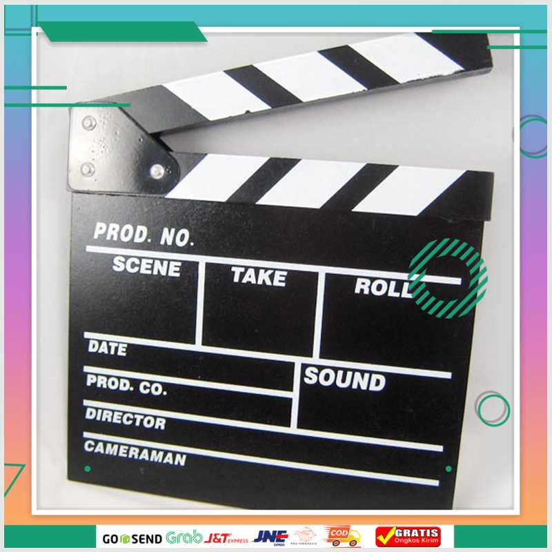 (BISA COD) FTIHSHPSTUDIO Woopower Profesional Clapper Classical Movie Film - TP301