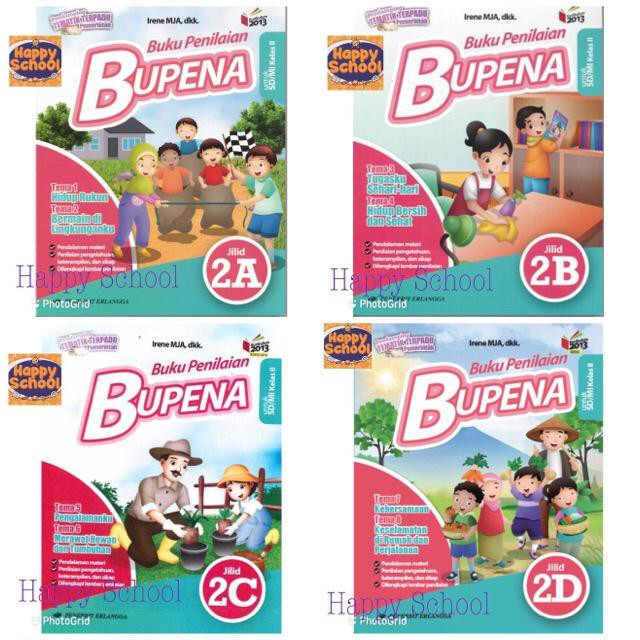 BUPENA SD KELAS 2A-D SD ERLANGGA