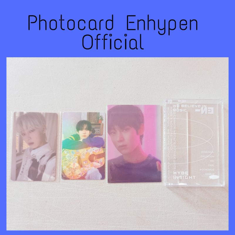 Photocard Heeseung Charybdis Holo Dilemma Sunoo Bdc hybe Insight PC Enhypen Official Hee Gitar