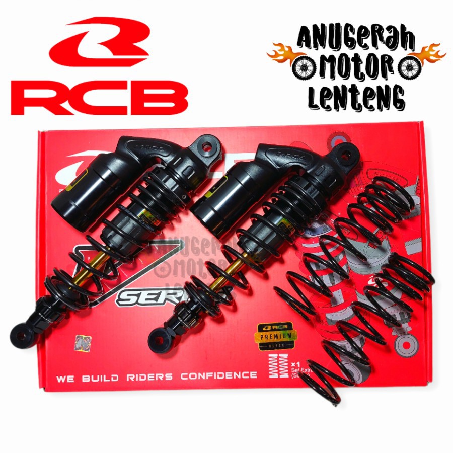 Shock Breaker Belakang RCB VS Black 320MM Honda Bebek Tiger RX King