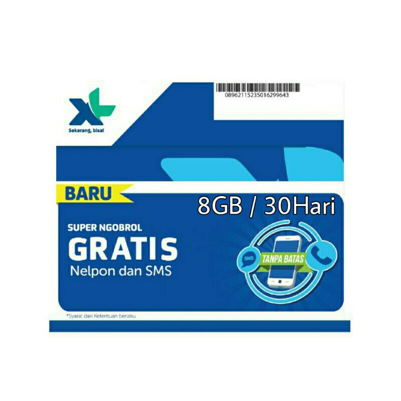 Perdana XL Hotrod 8Gb 30Hari