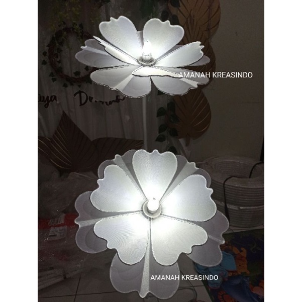 Bunga Lampu Hias Dekorasi/Kap Lampu Model Bunga Teratai