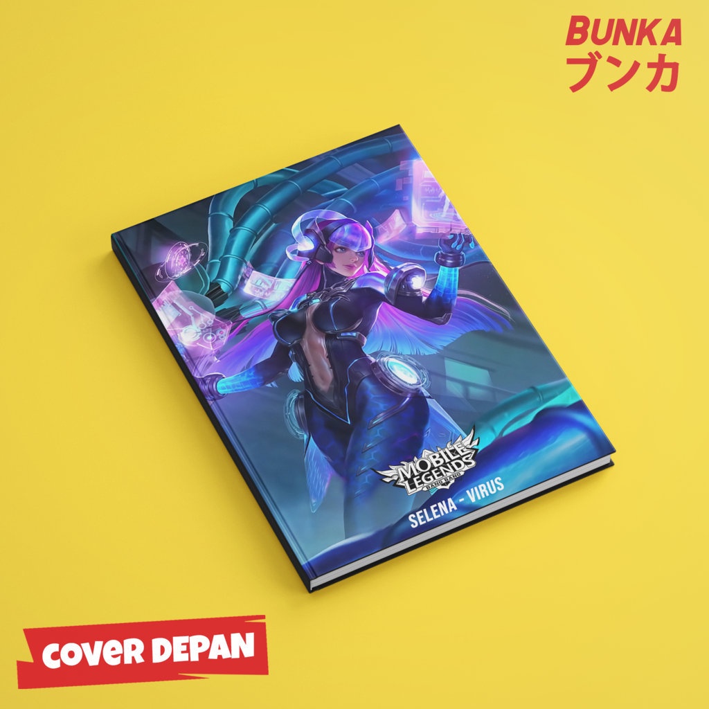 

Notebook Mobile legends Selena Virus Hardocover A5 Buku tulis catatan Notes Agenda planner Jurnal