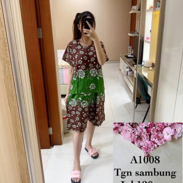 Celana pendek Batik Anggrek_Baju tidur Rayon Premium