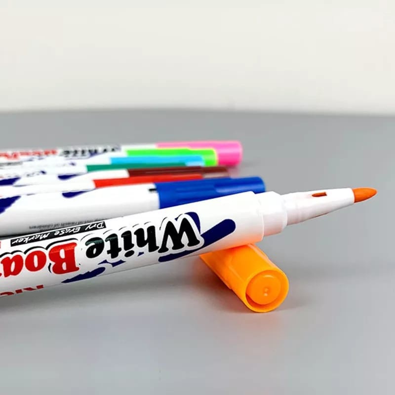 BERKAT SPIDOL WARNA AJAIB / MAINAN SPIDOL AIR MENGAPUNG / MAGIC MARKER SPIDOL WHITE BOARD 12PCS