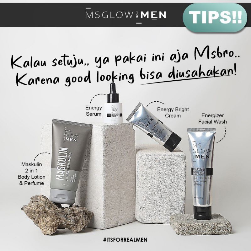 MS Glow for Men paket basic + maskulin