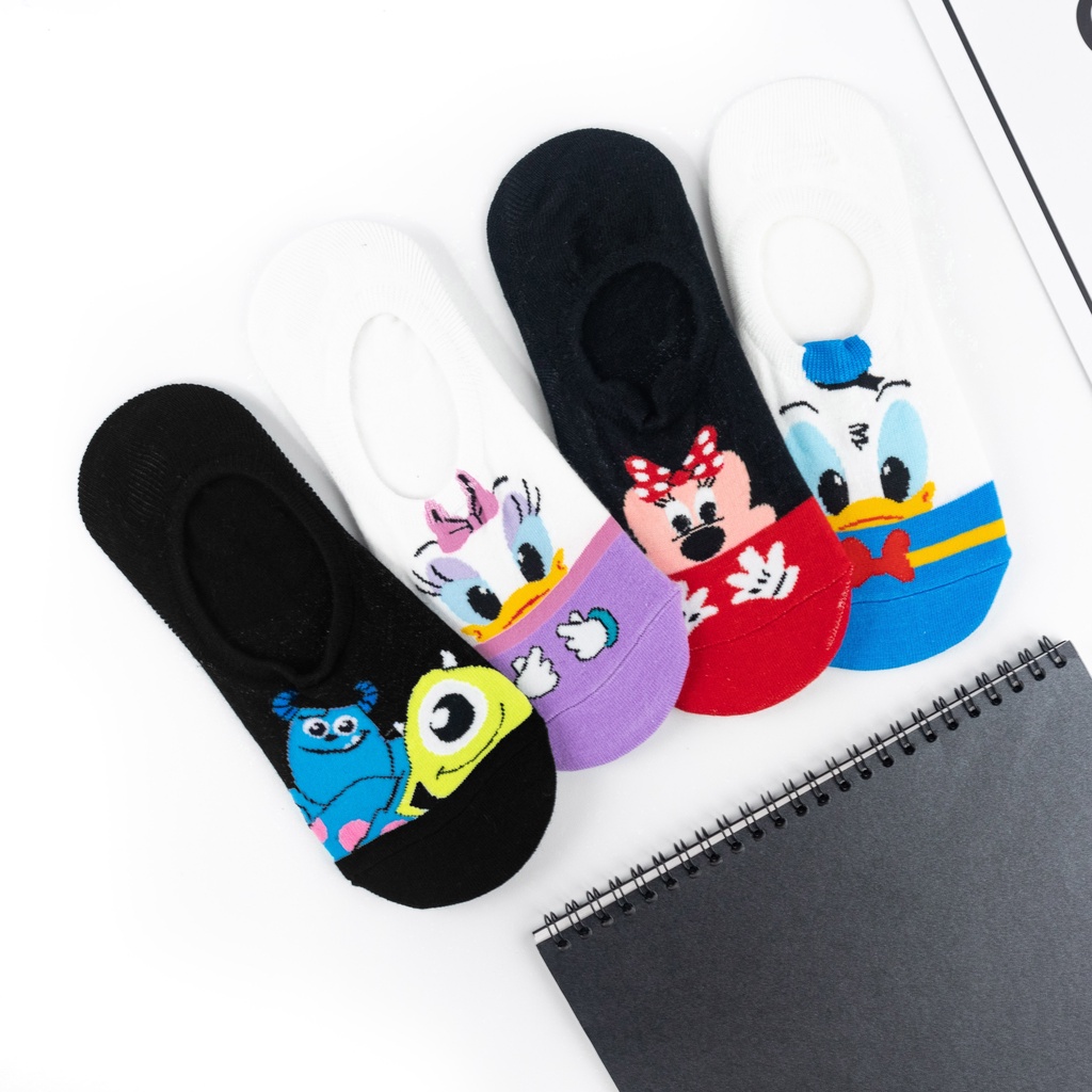 DISNEY - Kaos Kaki Pendek Invisible Setelapak Kaki/ Kaos Kaki Tumit Dewasa Wanita