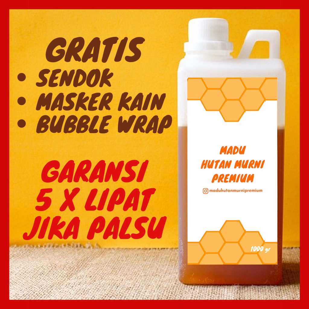 

Madu Murni Asli Hutan Alami Halal Nektar Multiflora 1 Kg