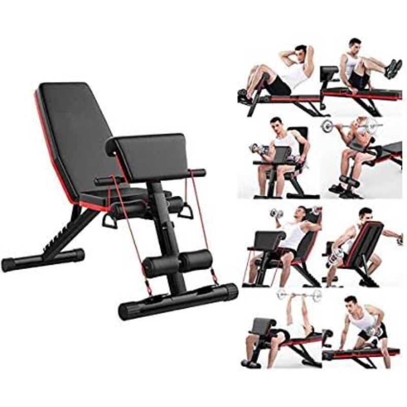 SIT UP BENCH - DUMBBELL GYM SIT UP BOARD FITNESS
