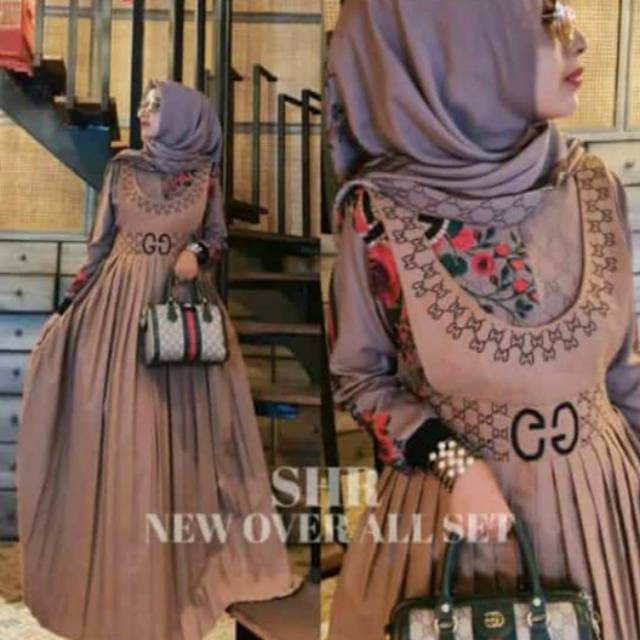 Gamis set overall  ORI SHR