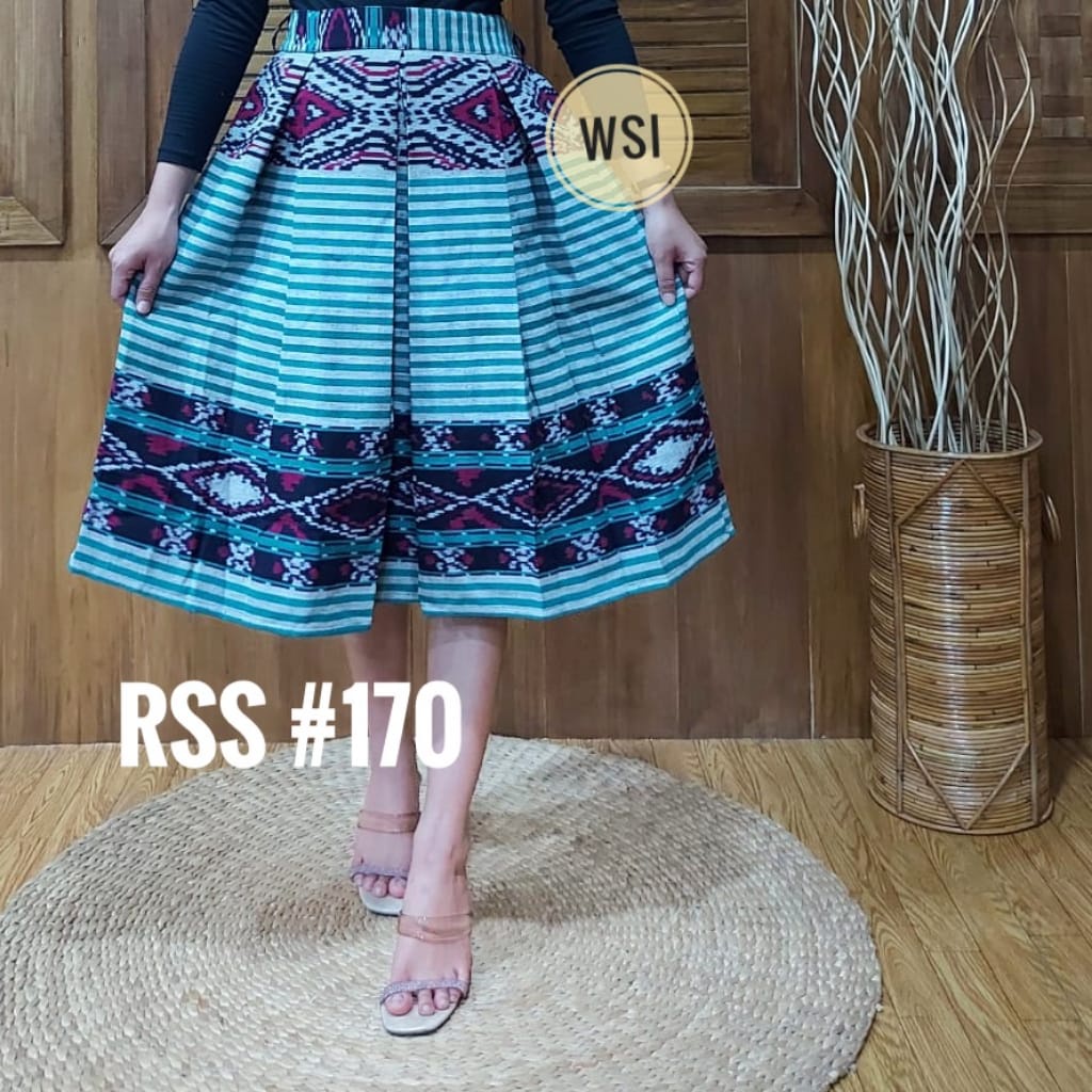 New Tenun Halusan Rok Payung Full Tenun 7/8 asli Jepara motif Sumba/WSI