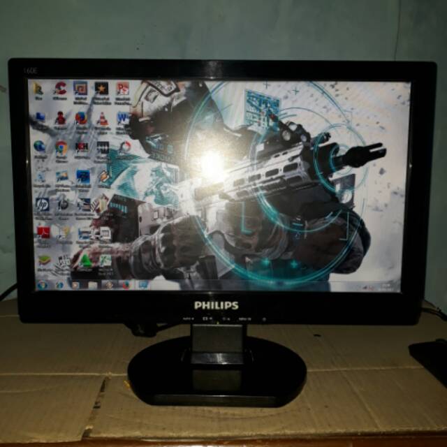 LCD Monitor Komputer Pc Philips 16inch wide 160e