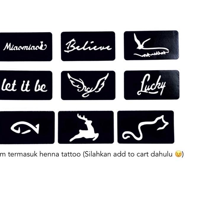 

[ORIGINAL]/STICKER HENNA TEMPLATE - CETAKAN STIKER - BELUM INCLUDE HENNA TATTOO [ sayglow ]STICKER HENNA TEMPLATE - CETAKAN STIKER - BELUM INCLUDE HENNA TATTOO [ sayglow ]/produck terbaik