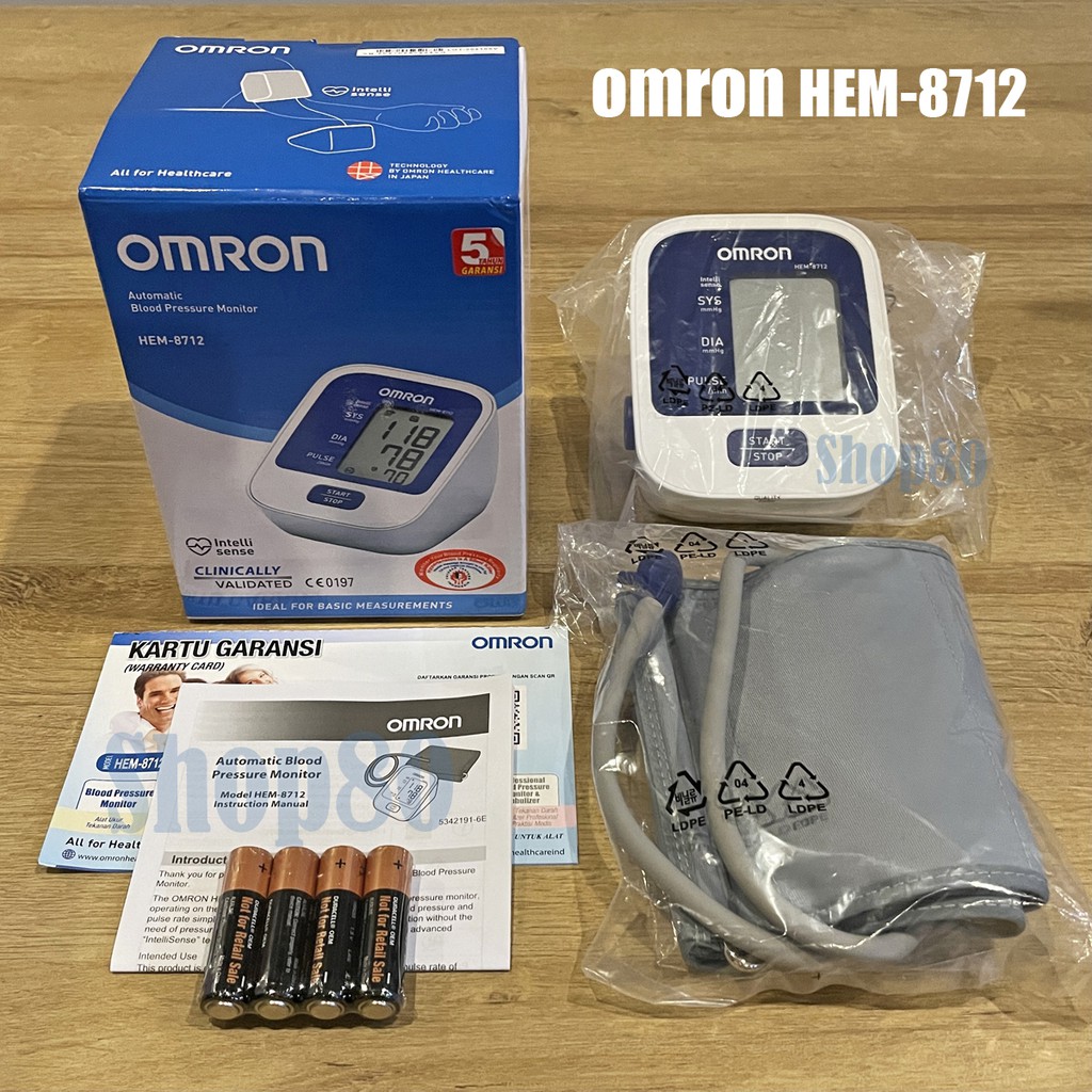 Taff Omicron RAK-283 / Omron HEM-8712 Tensimeter Digital Alat Ukur Pengukur Tekanan Darah Tensi Meter Lengan