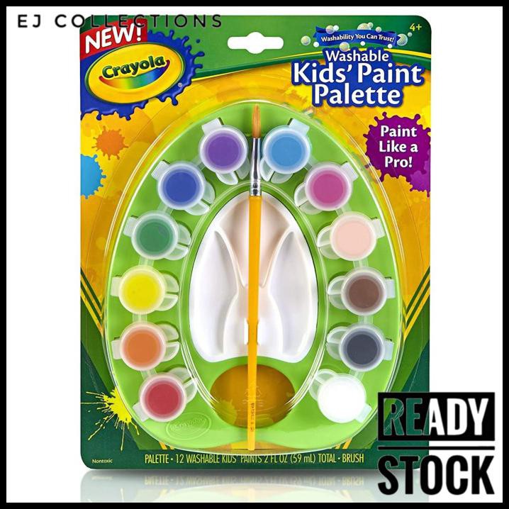 

Diskon Crayola Kids Washable Paint Pallet Alat Gambar Melukis Cat Air