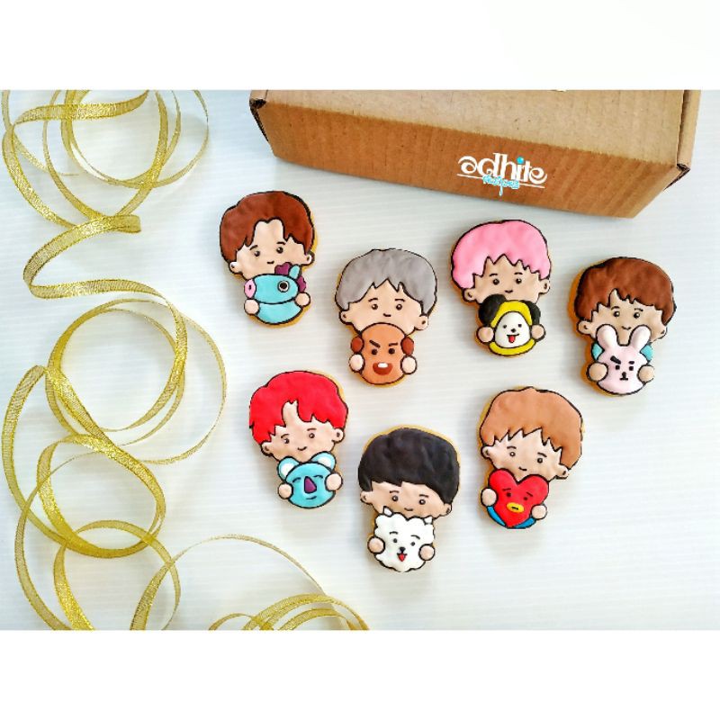 

Kukis hias BTS hug minibox