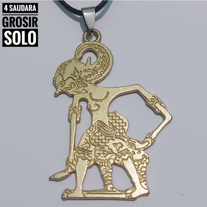 4s Grosir Solo || Kalung Wayang || Kalung Bandul Wayang || Kalung Tali Korean Liontin Wayang Variasi Warna Silver&amp;Gold Bergaya Etnik dan Kasual