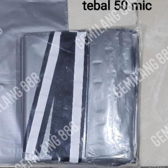 

✦ Plastik Polymailer Uk 20x30 (100pcs) , plastik lem Silver, plastik packing, plastik bungkus paket ❁