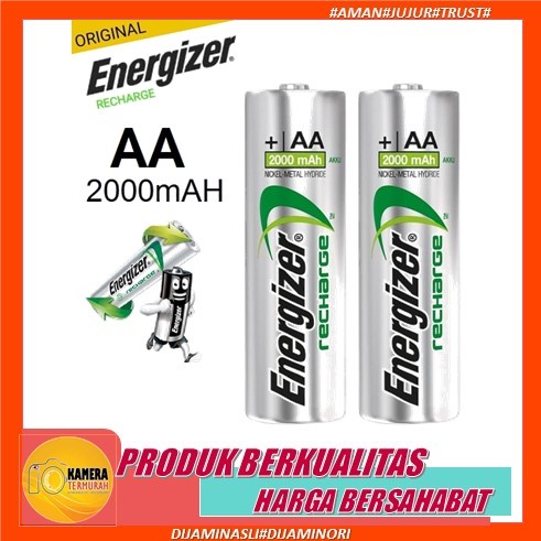 BATERAI ENERGIZER RECHARGEABLE AA 2000MAH 2PCS