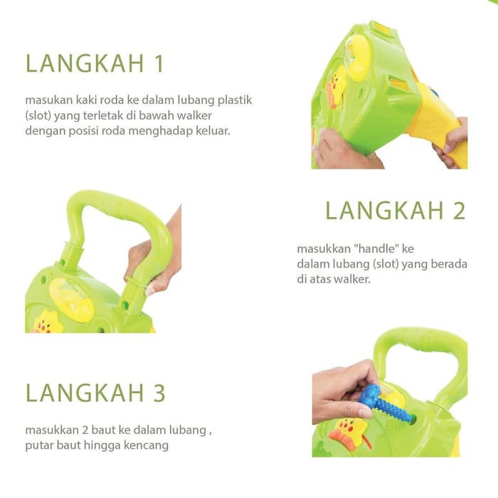 NEWBIE PUSH WALKER BABY / Cotton Newbie Tech Baby Push Walker Alat Bantu Bayi Belajar Jalan U1