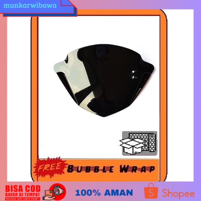 (BISA COD) Visor Motor Beat Karbu Warna Hitam Aksesoris Variasi Windshield keren