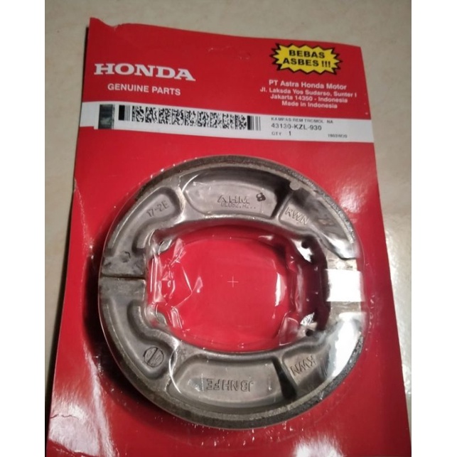 KAMPAS REM BELAKANG.BEAT  VARIO  SCOOPY. VARIO 125.150  AHM ORIGINAL