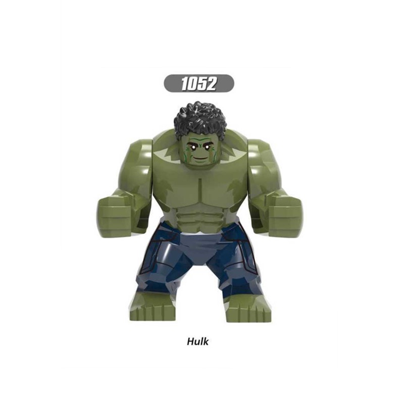 Mainan Balok Bangunan Boneka Hulk Thanos Marvel Bahan ABS Untuk Koleksi Anak Laki-Laki