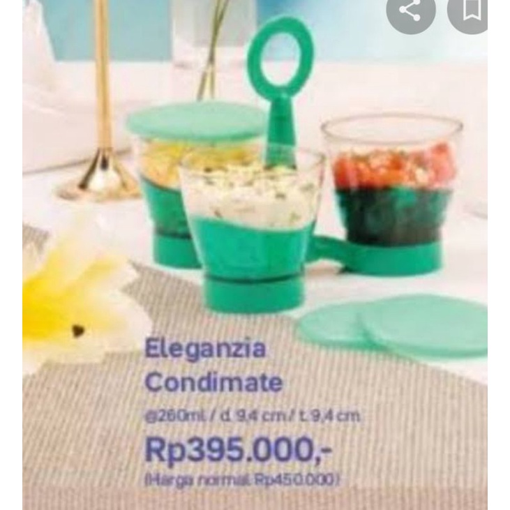 Tupperware Eleganzia Condimate ( cristal nya tupperware)