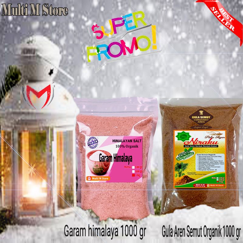 

Paket 1 Kg Garam Himalaya lmpor Pakistan | 1 Kg Gula Aren Semut Original Produk