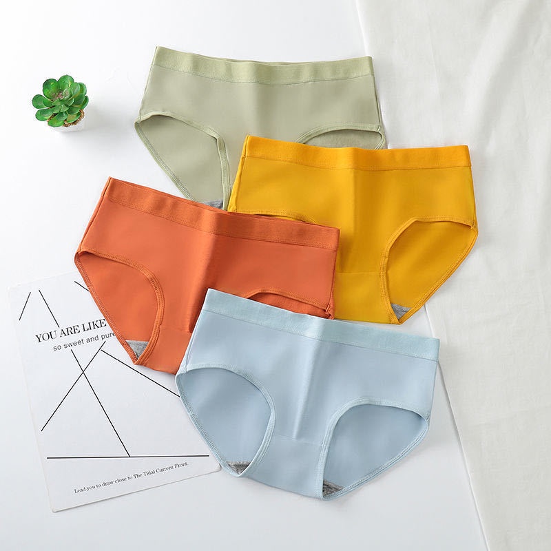 Celana Dalam Wanita Underwear Cewek Polos Sexy Gaya Korea Bahan Katun Pakaian Dalam CD Premium Panties Perempuan Korean Style