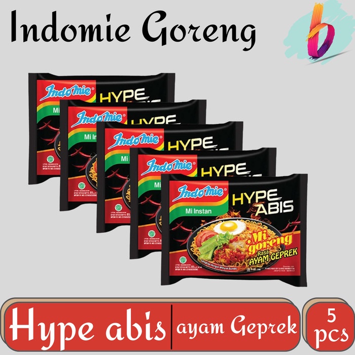 

Indomie Hype Abis Mi Goreng Ayam Geprek 85 g 5 pcs