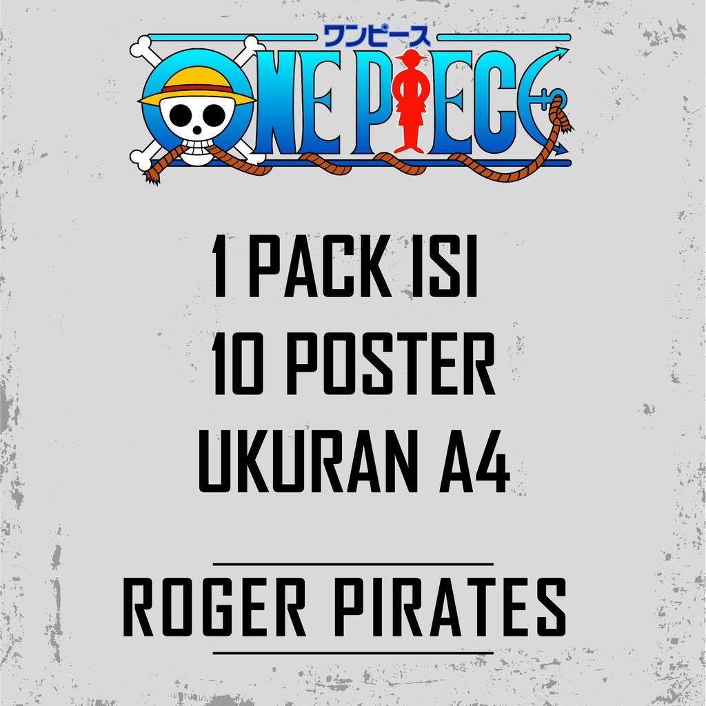 Paket Bendera + Poster Bounty Kru Roger