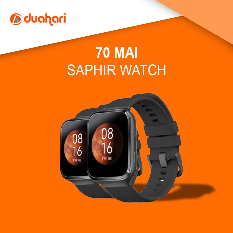 70Mai Saphir Smartwatch GPS IP68 Sport Tracker Monitor Detak Jantung Smart Watch