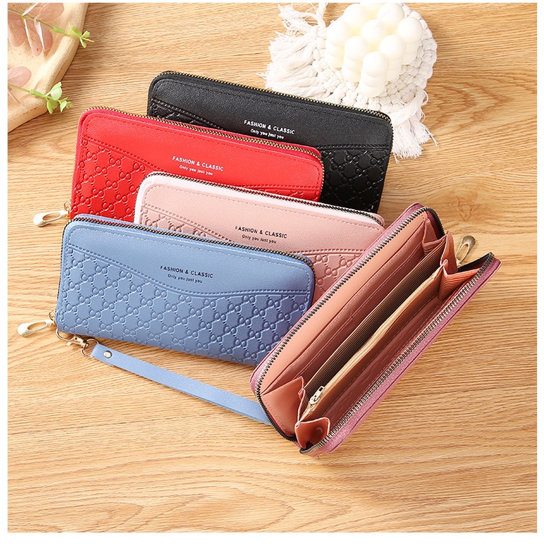 KeiKei WD1634 Dompet Panjang Wanita Korea Tali Fashion