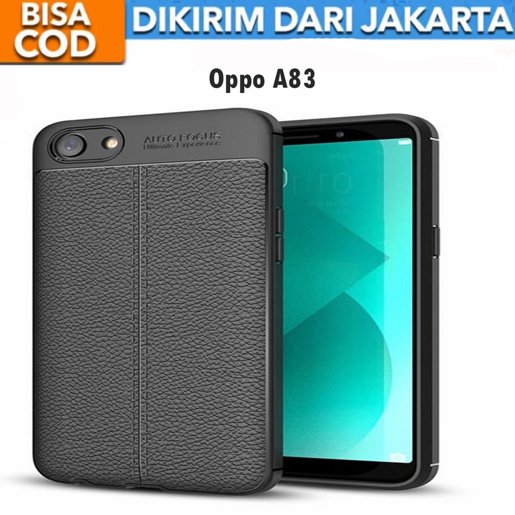 Case Auto Focus Oppo A83 Leather Experience SoftCase Slim Ultimate / Casing Kulit