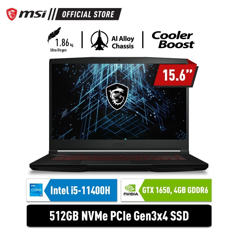 MSI GF65 Thin 10UE [9S7-16W212-202] i5-10200H 16GB 512GB RTX3060 6GB