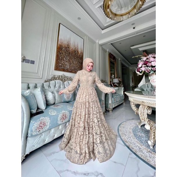 Dress full Brokat Import by Shellasaukia