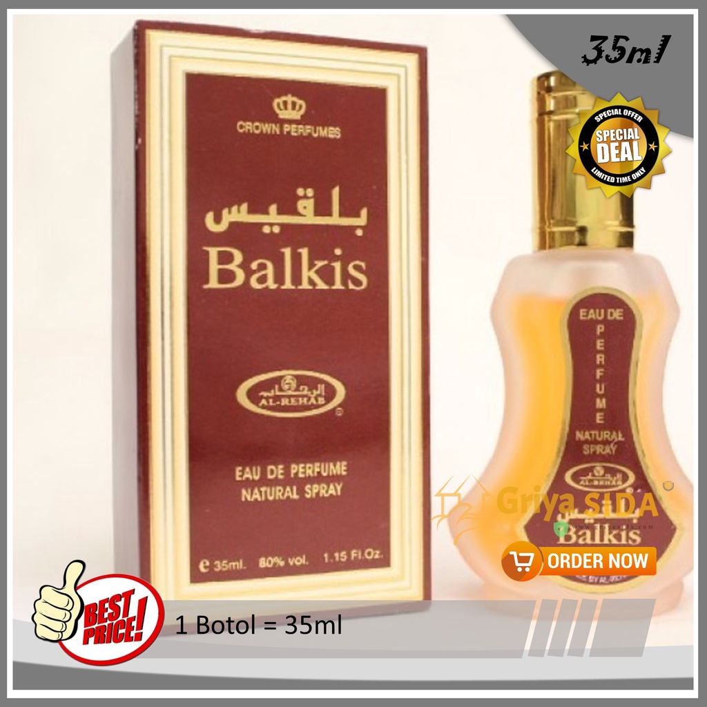 Parfum al rehab Balkis 35ml original minyak wangi arab spray import