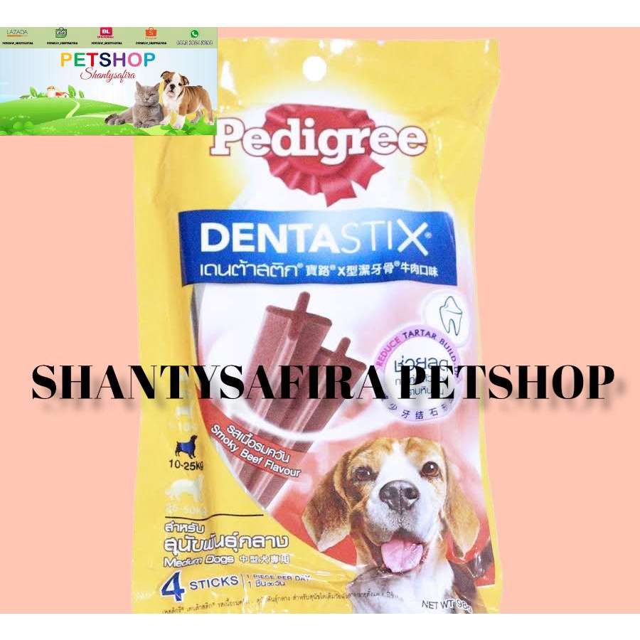 PEDIGREE DENTASTIX Medium DOG 98gr 10-25kg MAKANAN ANJING SNACK ANJING SNACK DOG