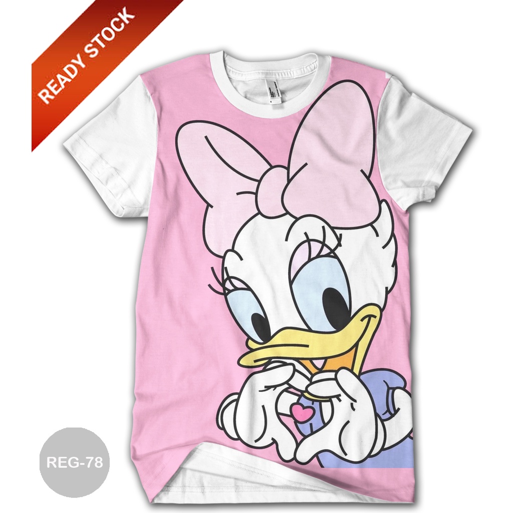 Kaos DAISY DUCK  Kaos 3D Anak dan Dewasa Karakter DAISY DUCK REG-78