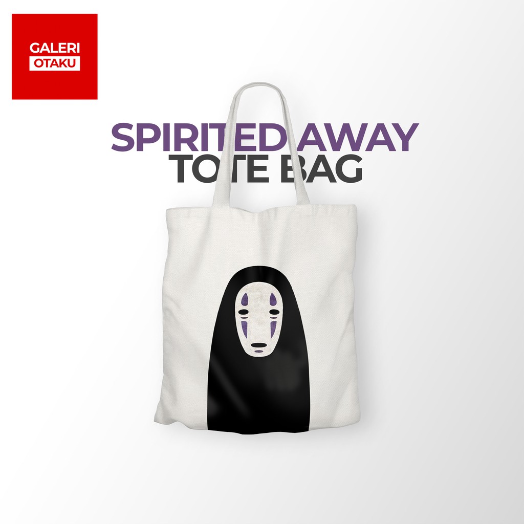 GIBLI TOTE BAG KANVAS NO FACE SPIRITED AWAY / KAONASHI / GIBLI / TOTORO / ANIME