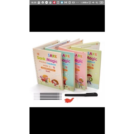 

buku sank magic book 4buku+refill set