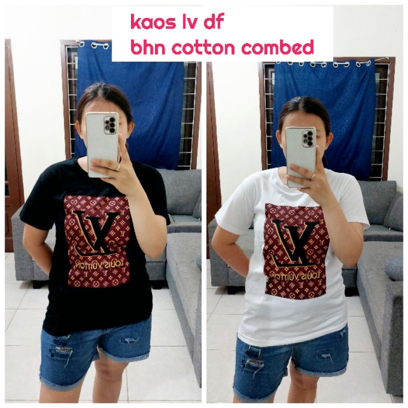 NEW KAOS LV DF /KAOS WANITA MURAH /KAOS MURAH