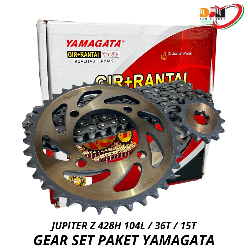 Gear Set Paket Jupiter Z 5TP 428H 104L 36T 15T Original Yamagata