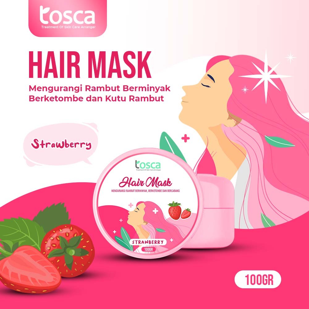 HAIR MASK CREAMBATH ALA SALON TOSCA MASKER RAMBUT PREMIUM