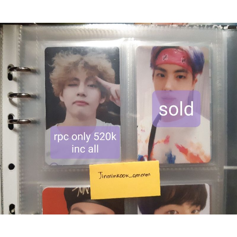 Rpc taehyung/v dvd sowoozoo booked