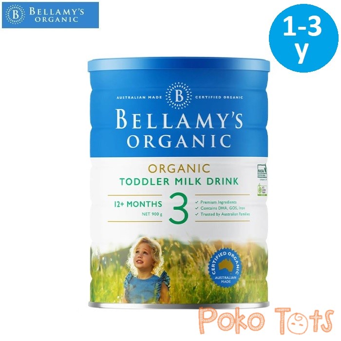 Bellamy's Organic Step 3 Toddler Milk Drink 1-3 Years 900g Susu Formula Batita Organics Bellamys WHS