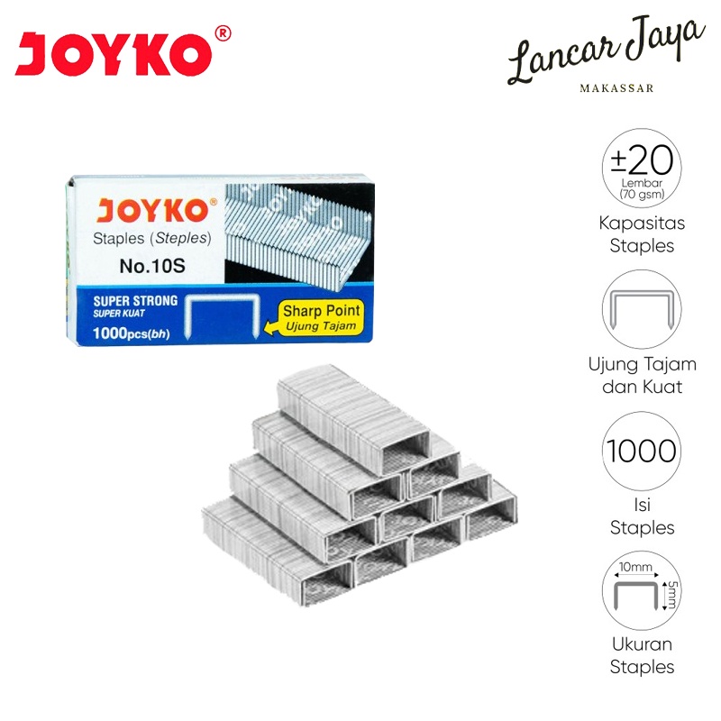 

Staples Isi Stapler Refill Stapler Joyko No. 10S